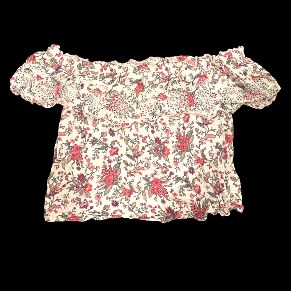 American Eagle Ruffled Off-Shoulder top